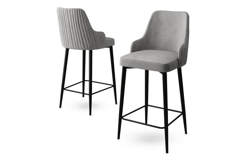 Barstol Ydra Grå / Svart - Grå / Svart - Møbler - Stoler - Barstol