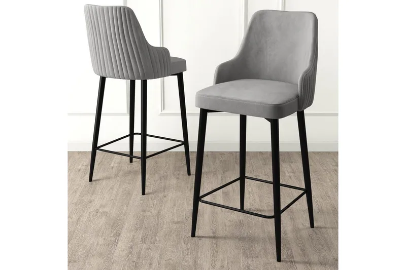 Barstol Ydra Grå / Svart - Grå / Svart - Møbler - Stoler - Barstol