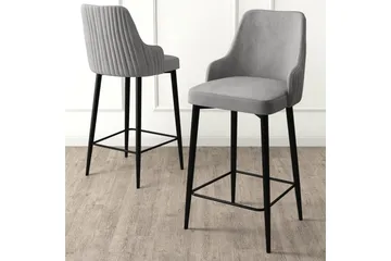 Barstol Ydra Grå / Svart - Grå / Svart - Møbler - Stoler - Barstol