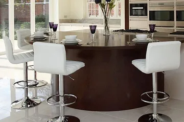 Aura Barstol - Hvit / Krom - Møbler - Stoler - Barstol