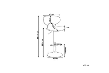Barstol Conway 35 cm - Sølv - Møbler - Stoler - Barstol