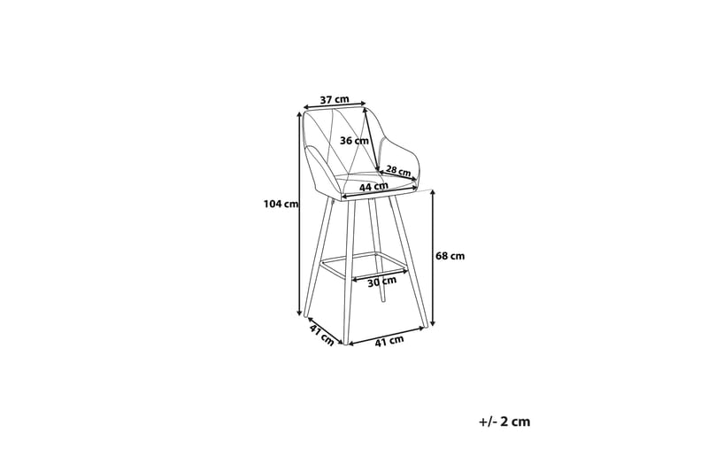 Barstol Darien 41 cm - Beige - Møbler - Stoler - Barstol