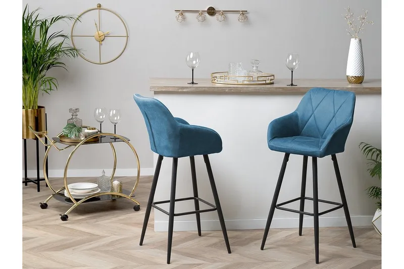 Barstol Darien 41 cm - Blå - Møbler - Stoler - Barstol