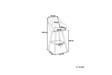 Barstol Darien 41 cm - Grå - Møbler - Stoler - Barstol