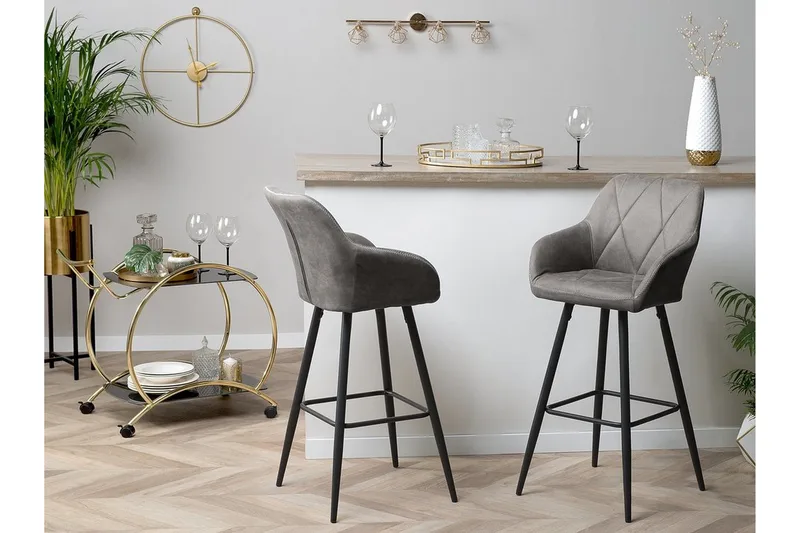 Barstol Darien 41 cm - Grå - Møbler - Stoler - Barstol