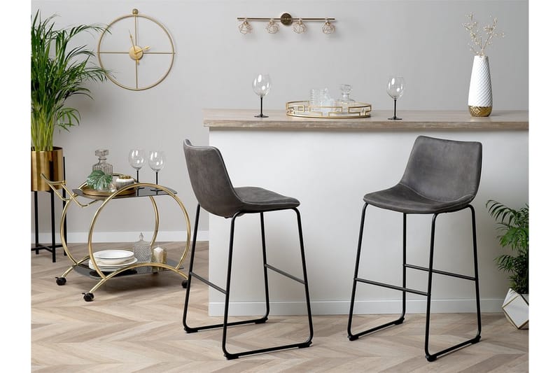 Barstol Franks 46 cm - Grå - Møbler - Stoler - Barstol