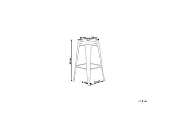 Cabrillo Barstol 40 cm - Sølv - Møbler - Stoler - Barstol