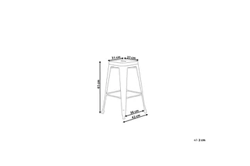 Cabrillo Barstol 42 cm - Gul - Møbler - Stoler - Barstol