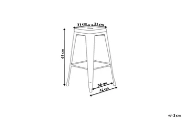 Cabrillo Barstol 42 cm - Svart - Møbler - Stoler - Barstol