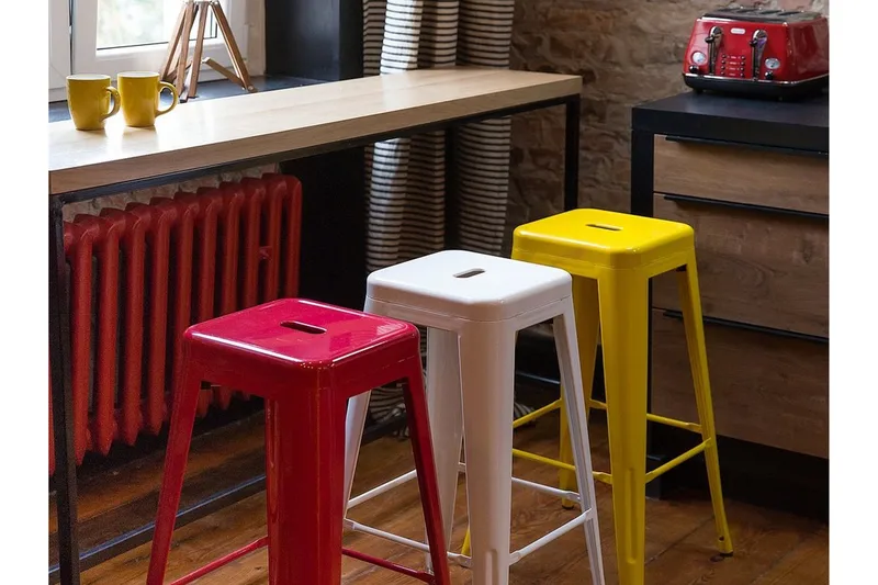 Cabrillo Barstol 44 cm - Gul - Møbler - Stoler - Barstol