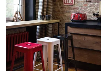 Cabrillo Barstol 44 cm - Hvit - Møbler - Stoler - Barstol