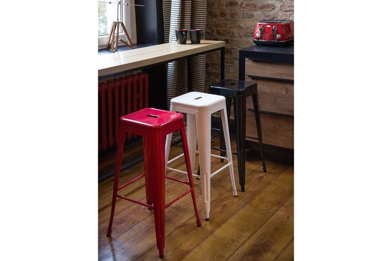 Cabrillo Barstol 44 cm - Hvit - Møbler - Stoler - Barstol