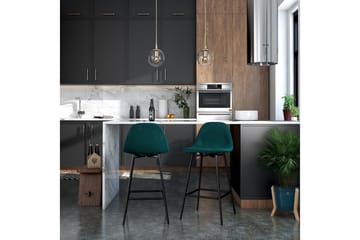 Calvin Barstol Grønn/Fløyel - Dorel Home - Møbler - Stoler - Barstol