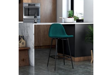 Calvin Barstol Grønn/Fløyel - Dorel Home - Møbler - Stoler - Barstol