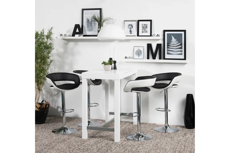 Elsita Barstol - Svart/Hvit - Møbler - Stoler - Barstol