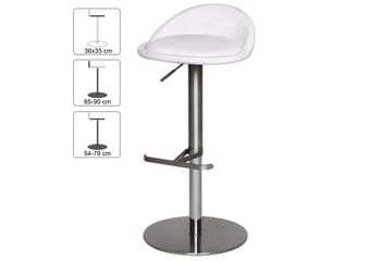 Grubbe Barstol - Hvit - Møbler - Stoler - Barstol