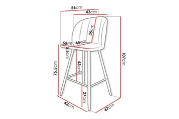 Kintore Barstole - Svart - Møbler - Stoler - Barstol