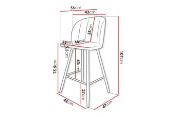 Kintore Barstole - Svart - Møbler - Stoler - Barstol