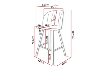 Kintore Barstole - Svart - Møbler - Stoler - Barstol
