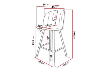 Kintore Barstole - Svart - Møbler - Stoler - Barstol