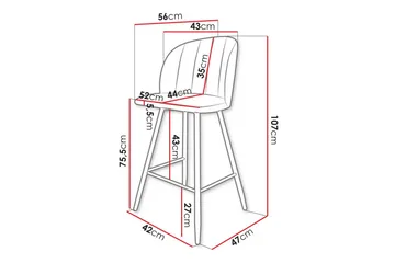 Kintore Barstole - Svart - Møbler - Stoler - Barstol