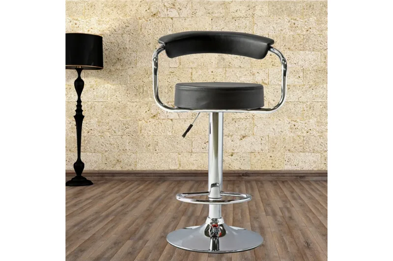 Leon Barstol - Svart/Krom - Møbler - Stoler - Barstol