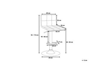 Marion Barstol 45 cm - Beige - Møbler - Stoler - Barstol