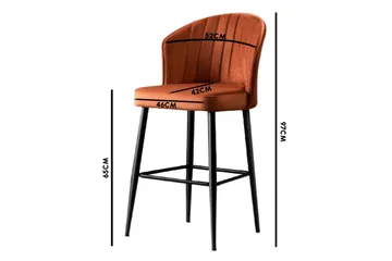 Rubi Barstol - Red - Møbler - Stoler - Barstol