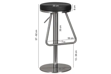 Segelhorst Barstol - Svart - Møbler - Stoler - Barstol