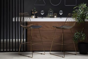 Set med 2 barstolar PRESTON Metall Guld 48cm - Gull - Møbler - Stoler - Barstol