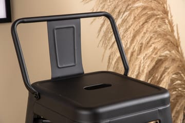 Tempe Barstol med ryggstøtte - Sort - Møbler - Stoler - Barstol