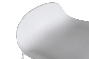 Wave Barstol - Hvit/Hvit - Møbler - Stoler - Barstol