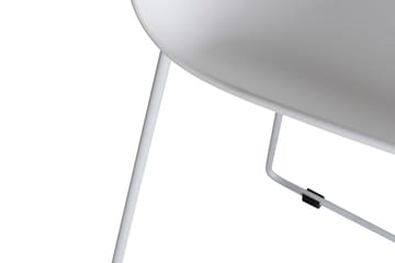 Wave Barstol - Hvit/Hvit - Møbler - Stoler - Barstol