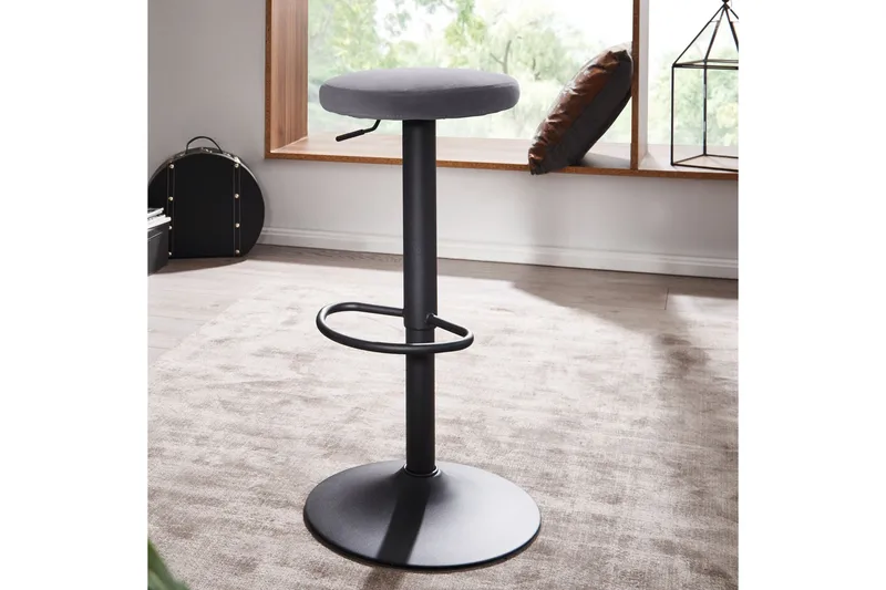 Willowdale Barstol - Lysegrå/Svart - Møbler - Stoler - Barstol