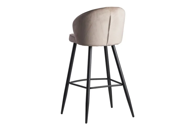 Willowdale Barstol med Ryggstøtte - Kremhvit/Svart - Møbler - Stoler - Barstol