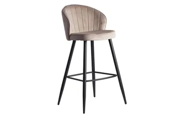 Willowdale Barstol med Ryggstøtte - Kremhvit/Svart - Møbler - Stoler - Barstol