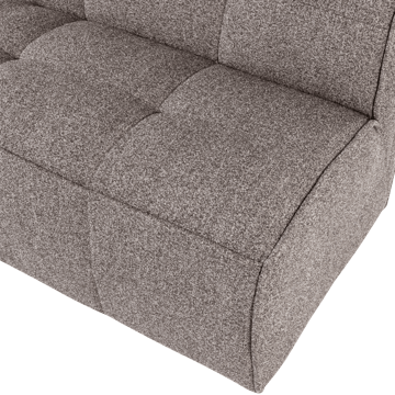 2-seters sofa Cluster - Mellombrun - Møbler - Stoler - Benk - Benk med ryggstøtte