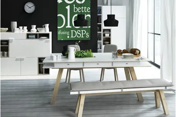 4YOU Bord Hvit - VOX - Møbler - Stoler - Benk