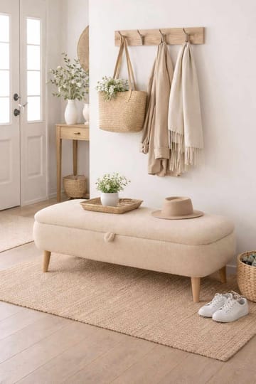 Benk Atelier Del Sofa Rena (90 x 45 x 30 cm) Beige - Beige - Møbler - Stoler - Benk