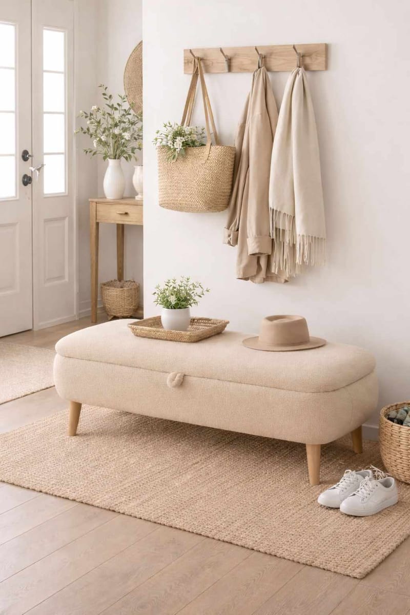 Benk Atelier Del Sofa Rena (90 x 45 x 30 cm) Beige - Beige - Møbler - Stoler - Benk