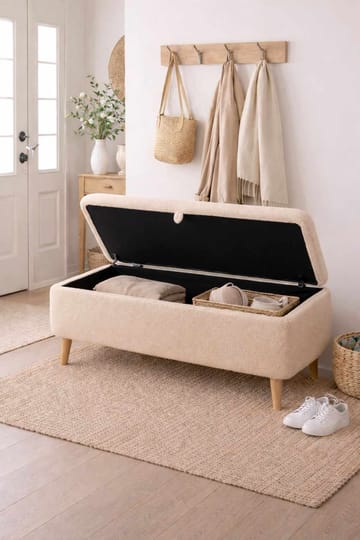 Benk Atelier Del Sofa Rena (90 x 45 x 30 cm) Beige - Beige - Møbler - Stoler - Benk