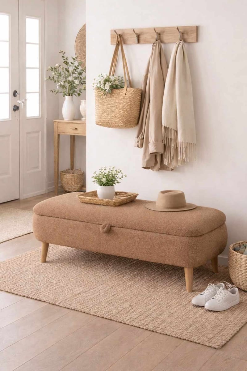 Benk Atelier Del Sofa Rena (90 x 45 x 30 cm) Brun - Brun - Møbler - Stoler - Benk
