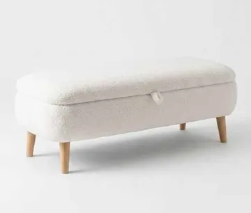 Benk Atelier Del Sofa Rena (90 x 45 x 30 cm) Hvit - Hvit - Møbler - Stoler - Benk