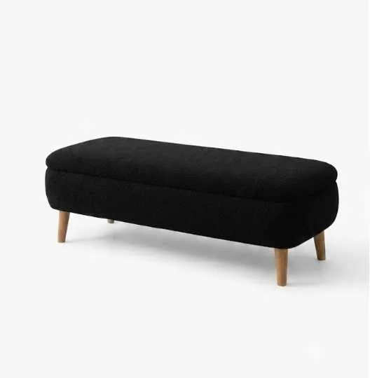 Benk Atelier Del Sofa Rena (90 x 45 x 30 cm) Svart, Svart