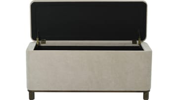 Benk Fjalar med Oppbevaring 110 cm - Beige - Møbler - Stoler - Benk