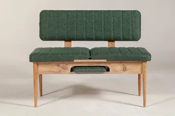 Corralez benk 85 cm - Tre / Natur / Grønn - Møbler - Stoler - Benk - Benk med ryggstøtte