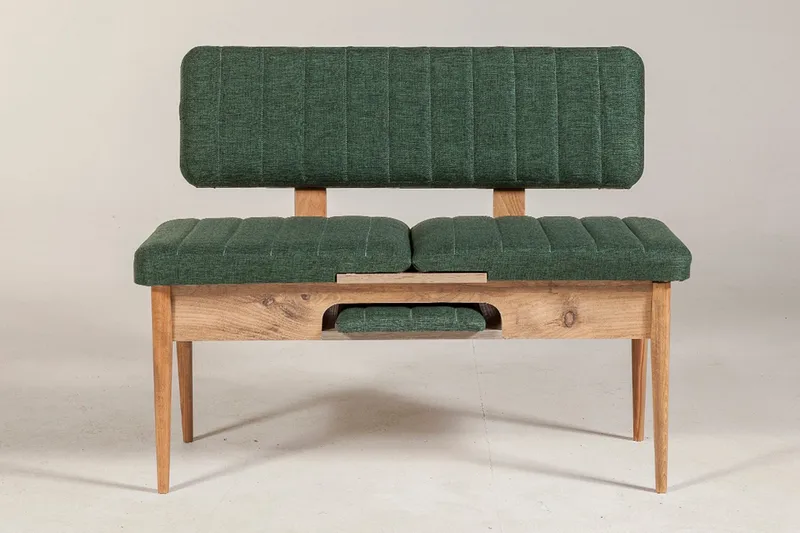 Corralez benk 85 cm - Tre / Natur / Grønn - Møbler - Stoler - Benk - Benk med ryggstøtte