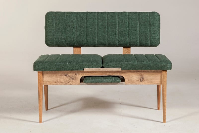 Corralez benk 85 cm - Tre / Natur / Grønn - Møbler - Stoler - Benk - Benk med ryggstøtte