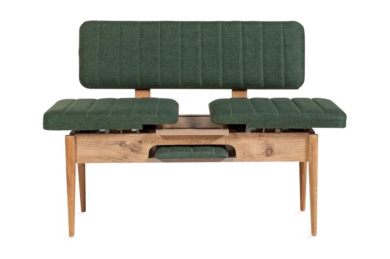 Corralez benk 85 cm - Tre / Natur / Grønn - Møbler - Stoler - Benk - Benk med ryggstøtte