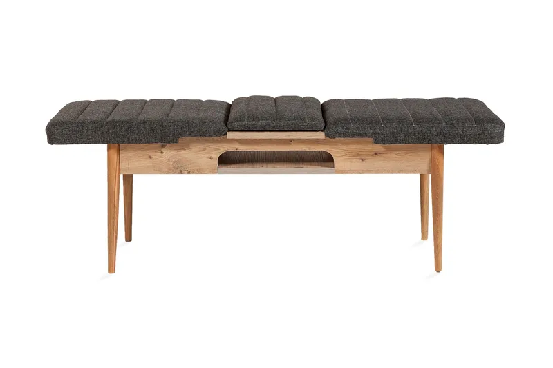 Idehult Benk 51 cm, Tre / Natur / Antrasitt